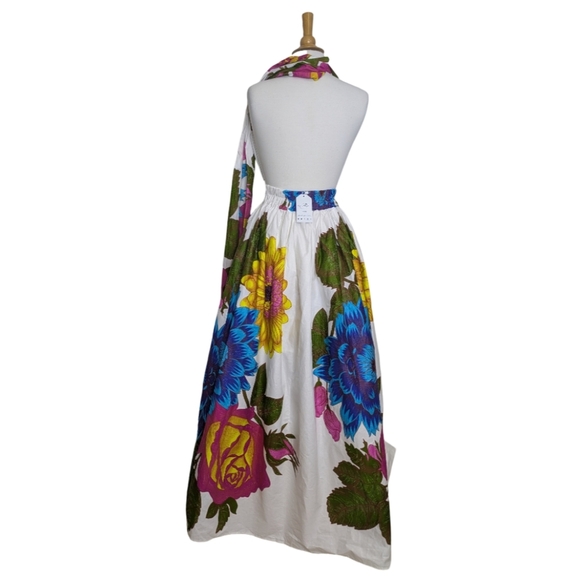 Laviye Thalia Maxi Ankara Multi-Wear African Print Dress Size XS NWT - Picture 7 of 10